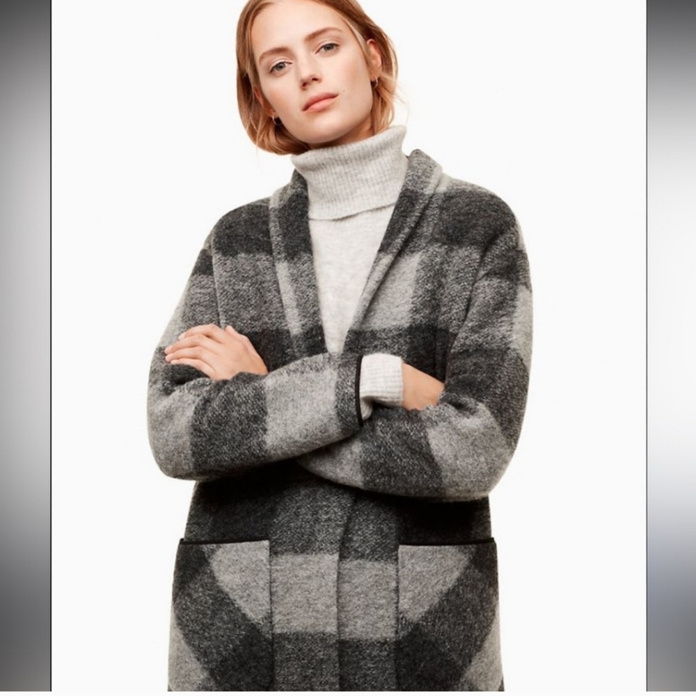 NWOT! ARITZIA Wilfred free off duty wool blend plaid jacket